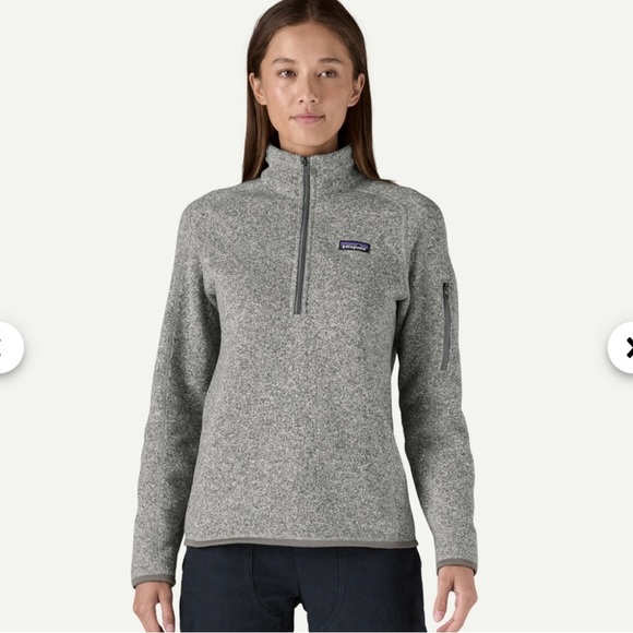 Patagonia Gray Better Sweater Quarter-Zip Fleece Pullover Small - Picture 1 of 6